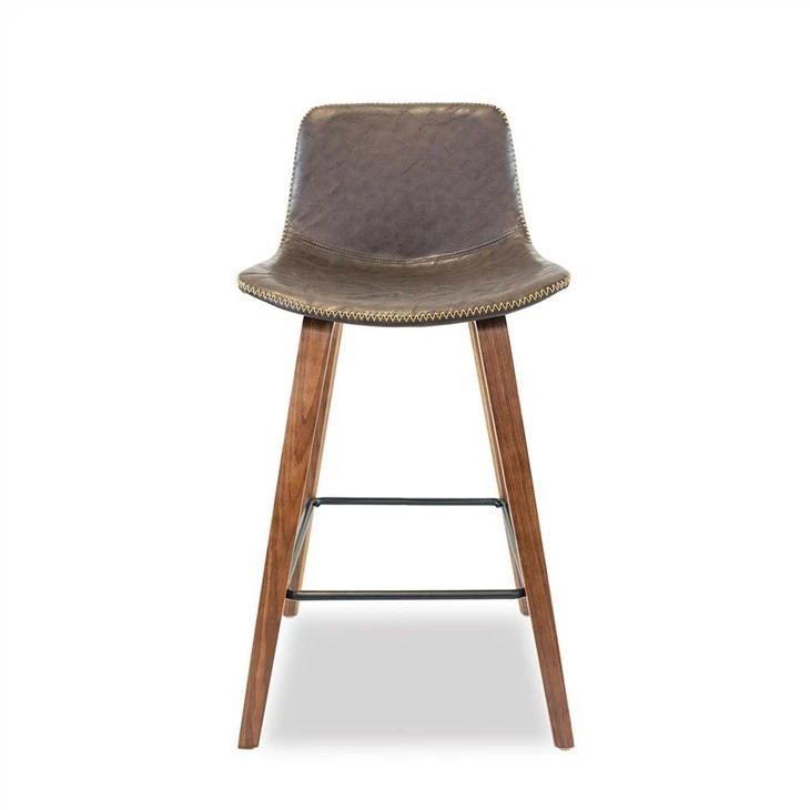 Barstools 의자 금속 발판 PU 쿠션 시트