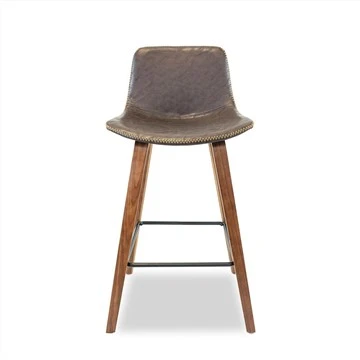 Barstools 의자 금속 발판 PU 쿠션 시트