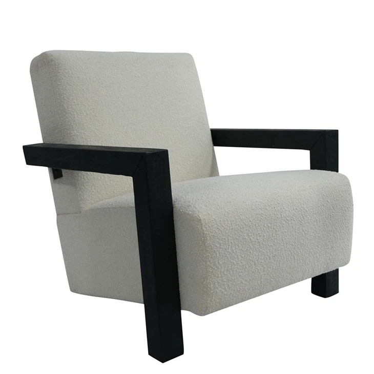 Wood Frame ArmChair | Modern Fabric Accent Chair ISLABELLE Wood Frame ArmChair | Modern Fabric Accent Chair ISLABELLE